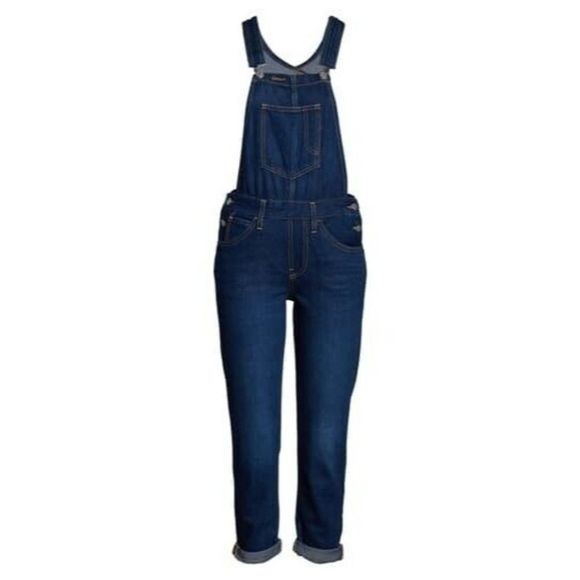 Levi’s Original Big Mouth Denim Overalls $128 S M L Dark Wash Womens Fre… - Picture 8 of 9